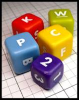 Dice : Dice - 6D - Unknown Numeral Dice - JA Collection Mar 2024